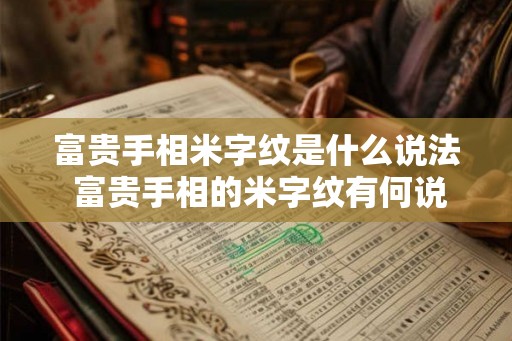 富贵手相米字纹是什么说法 富贵手相的米字纹有何说法 富贵手相米字纹是什么说法 富贵手相的米字纹有何说法
