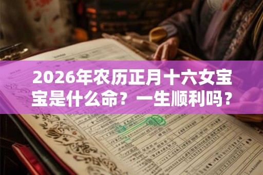 2026年农历正月十六女宝宝是什么命？一生顺利吗？
