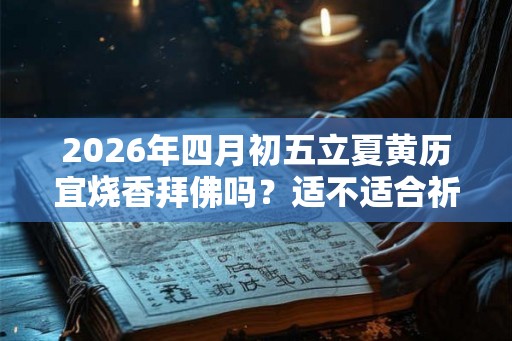 2026年四月初五立夏黄历宜烧香拜佛吗？适不适合祈福？