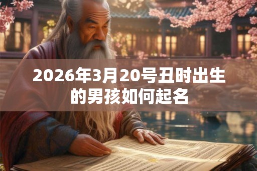2026年3月20号丑时出生的男孩如何起名 2026年3月20号丑时出生的男孩如何起名