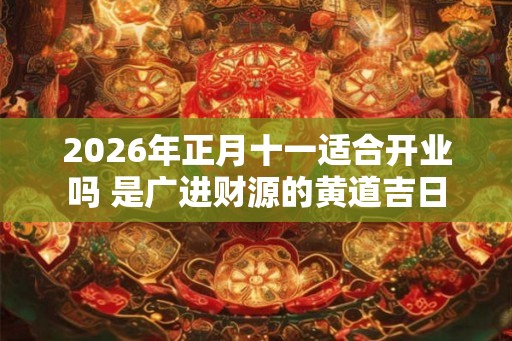 2026年正月十一适合开业吗 是广进财源的黄道吉日 2026年正月十一适合开业吗 是广进财源的黄道吉日