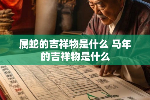属蛇的吉祥物是什么 马年的吉祥物是什么