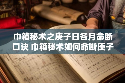 巾箱秘术之庚子日各月命断口诀 巾箱秘术如何命断庚子日各月