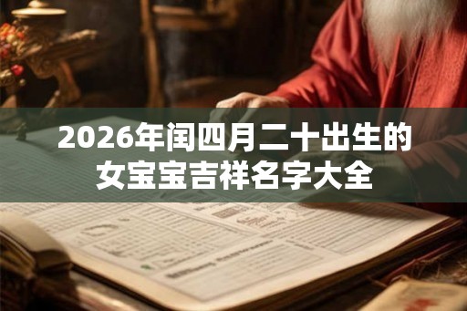 2026年闰四月二十出生的女宝宝吉祥名字大全