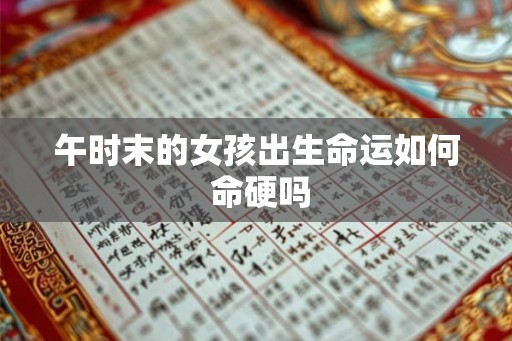 午时末的女孩出生命运如何 命硬吗