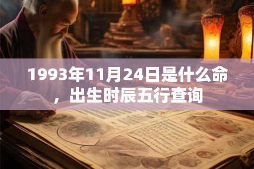 1993年11月24日是什么命，出生时辰五行查询