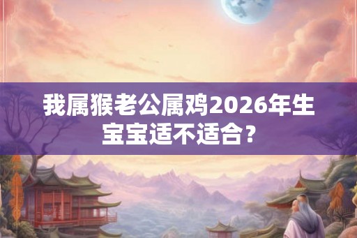 我属猴老公属鸡2026年生宝宝适不适合? 我属猴老公属鸡2026年生宝宝适不适合?