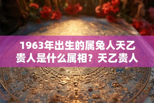 1963年出生的属兔人天乙贵人是什么属相？天乙贵人是什么？