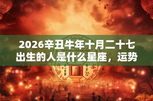 2026辛丑牛年十月二十七出生的人是什么星座，运势好不好？
