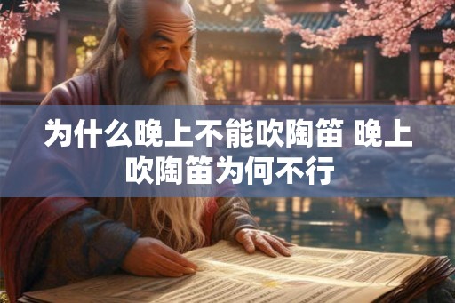 为什么晚上不能吹陶笛 晚上吹陶笛为何不行