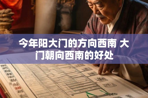 今年阳大门的方向西南 大门朝向西南的好处 今年阳大门的方向西南 大门朝向西南的好处