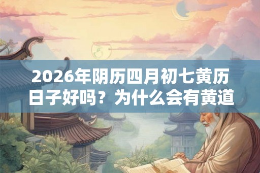 2026年阴历四月初七黄历日子好吗？为什么会有黄道吉日？
