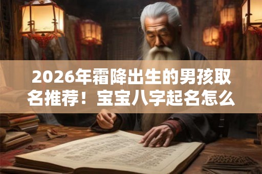 2026年霜降出生的男孩取名推荐！宝宝八字起名怎么起？