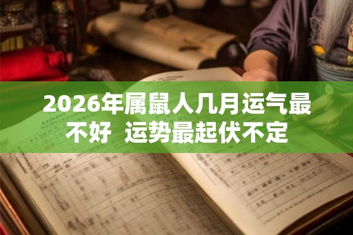 2026年属鼠人几月运气最不好  运势最起伏不定