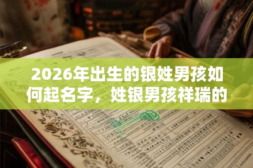 2026年出生的银姓男孩如何起名字，姓银男孩祥瑞的名字