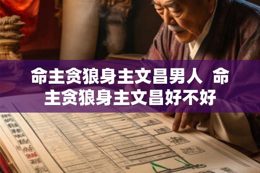 命主贪狼身主文昌男人  命主贪狼身主文昌好不好