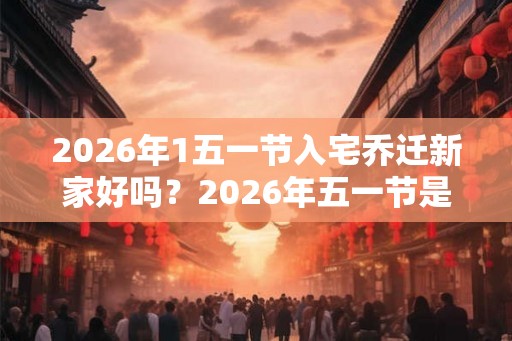 2026年1五一节入宅乔迁新家好吗？2026年五一节是黄道吉日吗？