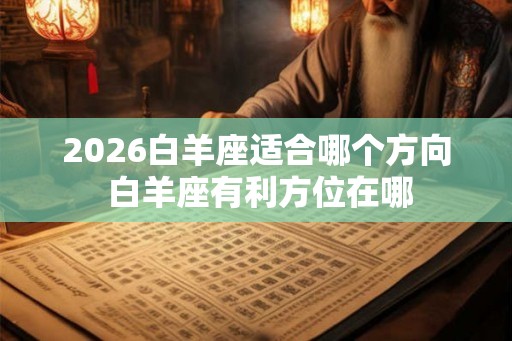 2026白羊座适合哪个方向 白羊座有利方位在哪