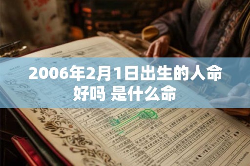 2006年2月1日出生的人命好吗 是什么命 2006年2月1日出生的人命好吗 是什么命