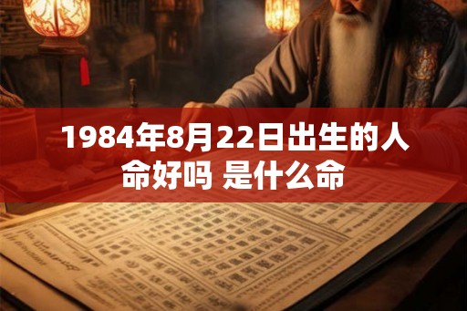 1984年8月22日出生的人命好吗 是什么命