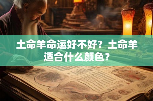 土命羊命运好不好？土命羊适合什么颜色？