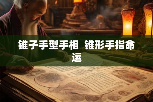 锥子手型手相  锥形手指命运