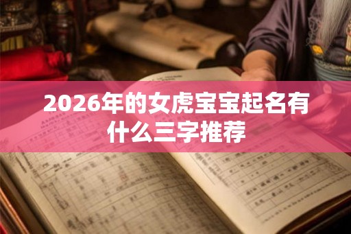 2026年的女虎宝宝起名有什么三字推荐