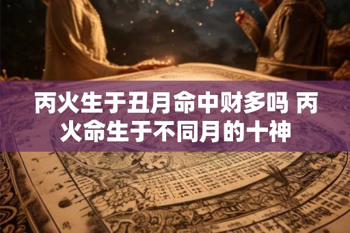 丙火生于丑月命中财多吗 丙火命生于不同月的十神