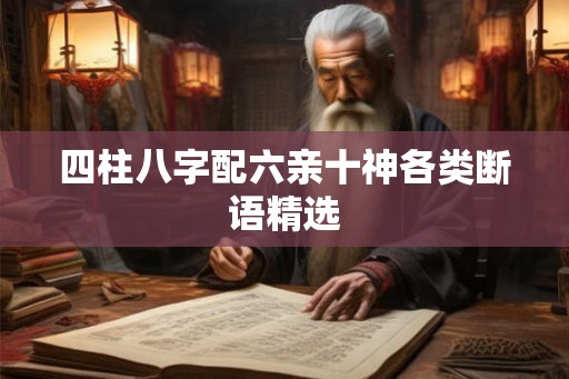 四柱八字配六亲十神各类断语精选