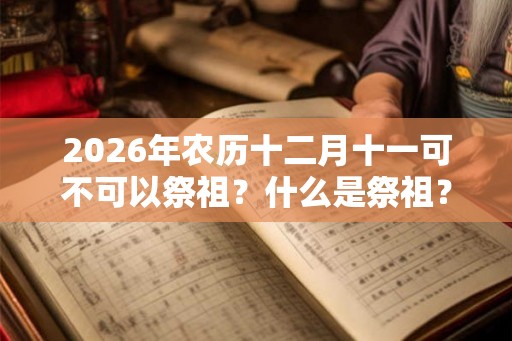 2026年农历十二月十一可不可以祭祖？什么是祭祖？