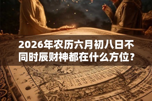 2026年农历六月初八日不同时辰财神都在什么方位？