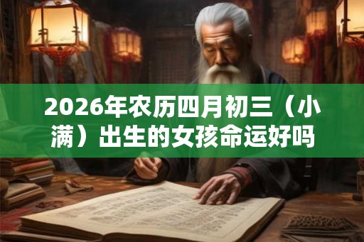 2026年农历四月初三（小满）出生的女孩命运好吗
