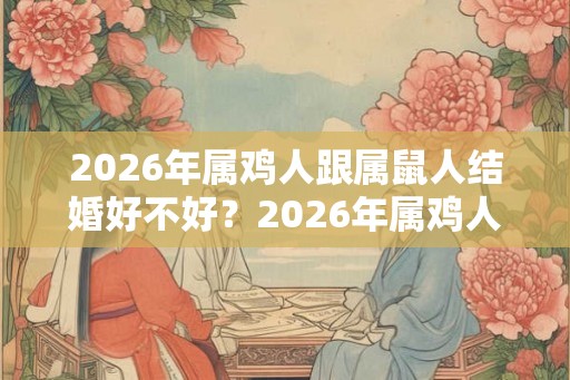 2026年属鸡人跟属鼠人结婚好不好？2026年属鸡人跟什么属相结婚好？