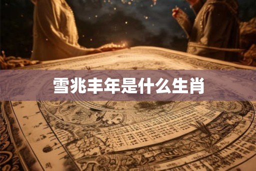 雪兆丰年是什么生肖