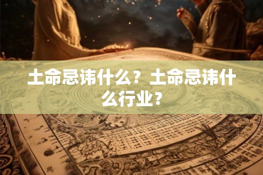 土命忌讳什么？土命忌讳什么行业？