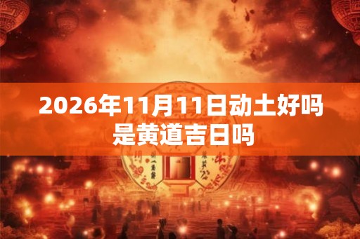 2026年11月11日动土好吗 是黄道吉日吗