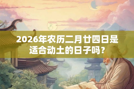2026年农历二月廿四日是适合动土的日子吗？