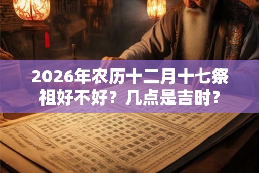 2026年农历十二月十七祭祖好不好？几点是吉时？