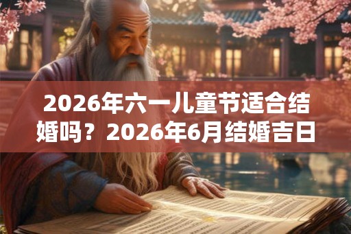 2026年六一儿童节适合结婚吗？2026年6月结婚吉日