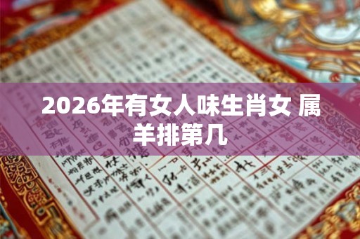 2026年有女人味生肖女 属羊排第几