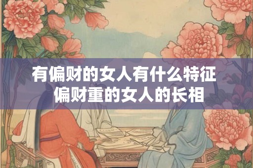 有偏财的女人有什么特征  偏财重的女人的长相