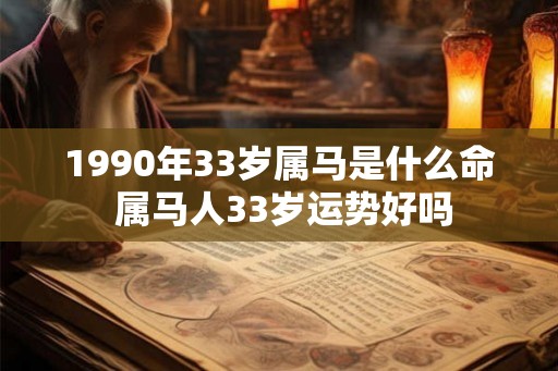 1990年33岁属马是什么命 属马人33岁运势好吗