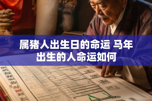 属猪人出生日的命运 马年出生的人命运如何 属猪人出生日的命运 马年出生的人命运如何
