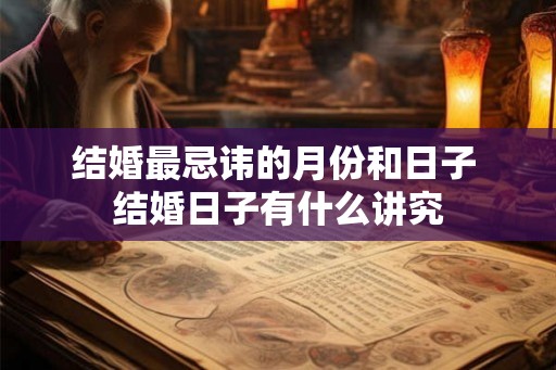 结婚最忌讳的月份和日子 结婚日子有什么讲究