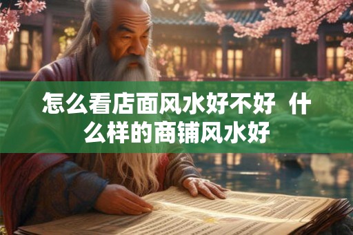 怎么看店面风水好不好  什么样的商铺风水好