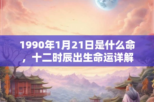 1990年1月21日是什么命，十二时辰出生命运详解