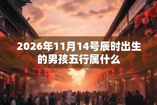 2026年11月14号辰时出生的男孩五行属什么 2026年11月14号辰时出生的男孩五行属什么