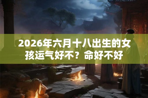 2026年六月十八出生的女孩运气好不？命好不好