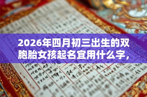2026年四月初三出生的双胞胎女孩起名宜用什么字，五行属什么