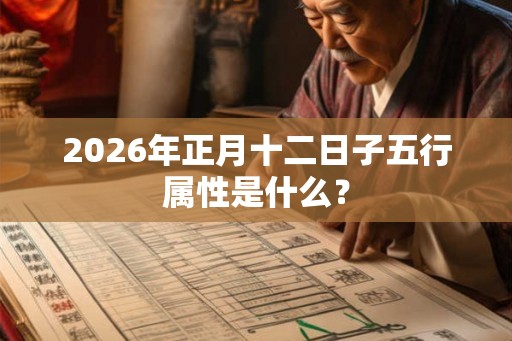 2026年正月十二日子五行属性是什么? 2026年正月十二日子五行属性是什么?
